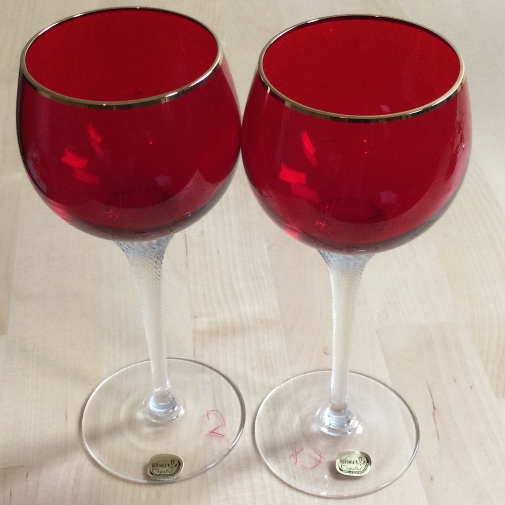 BOHEMIA CRYSTAL VTG  Glass Made in Czechoslovakia